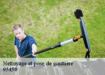 Nettoyage et pose de gouttière  95450